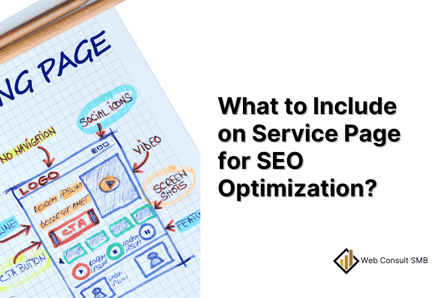 what to include on main service page seo website success